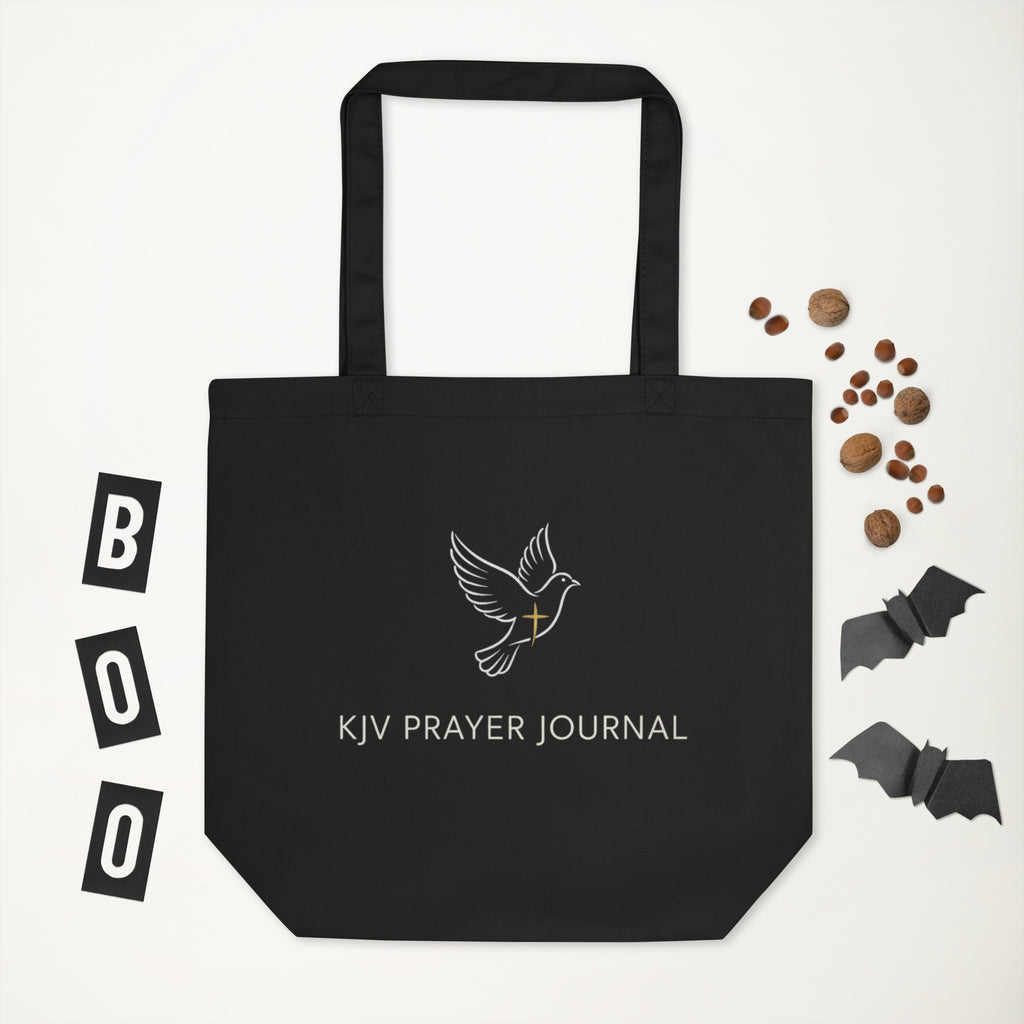 KJV Prayer Journal Eco Tote - Black