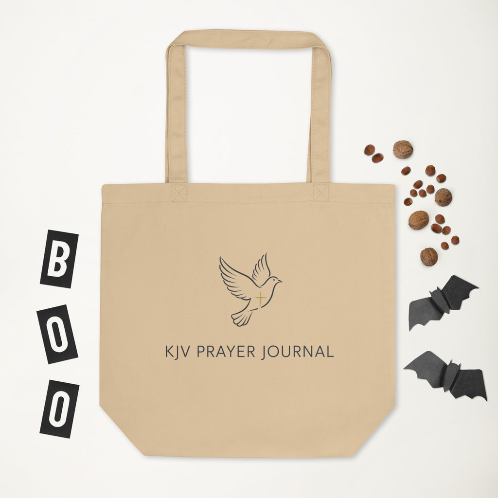 KJV Prayer Journal Eco Tote - Oyster