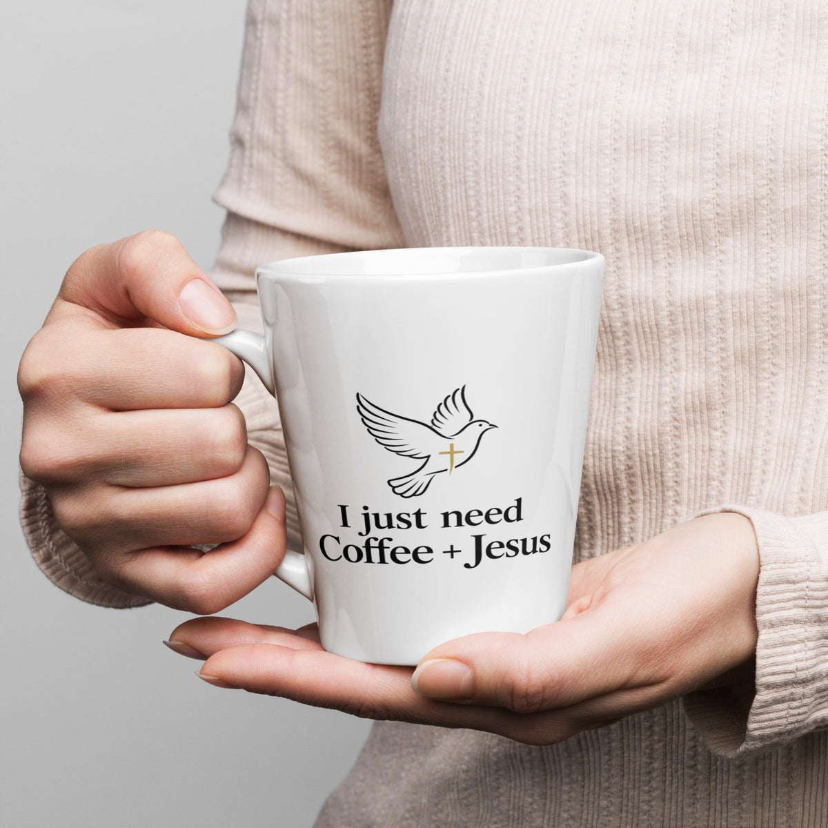 I Just Need Coffee + Jesus Latte Mug
