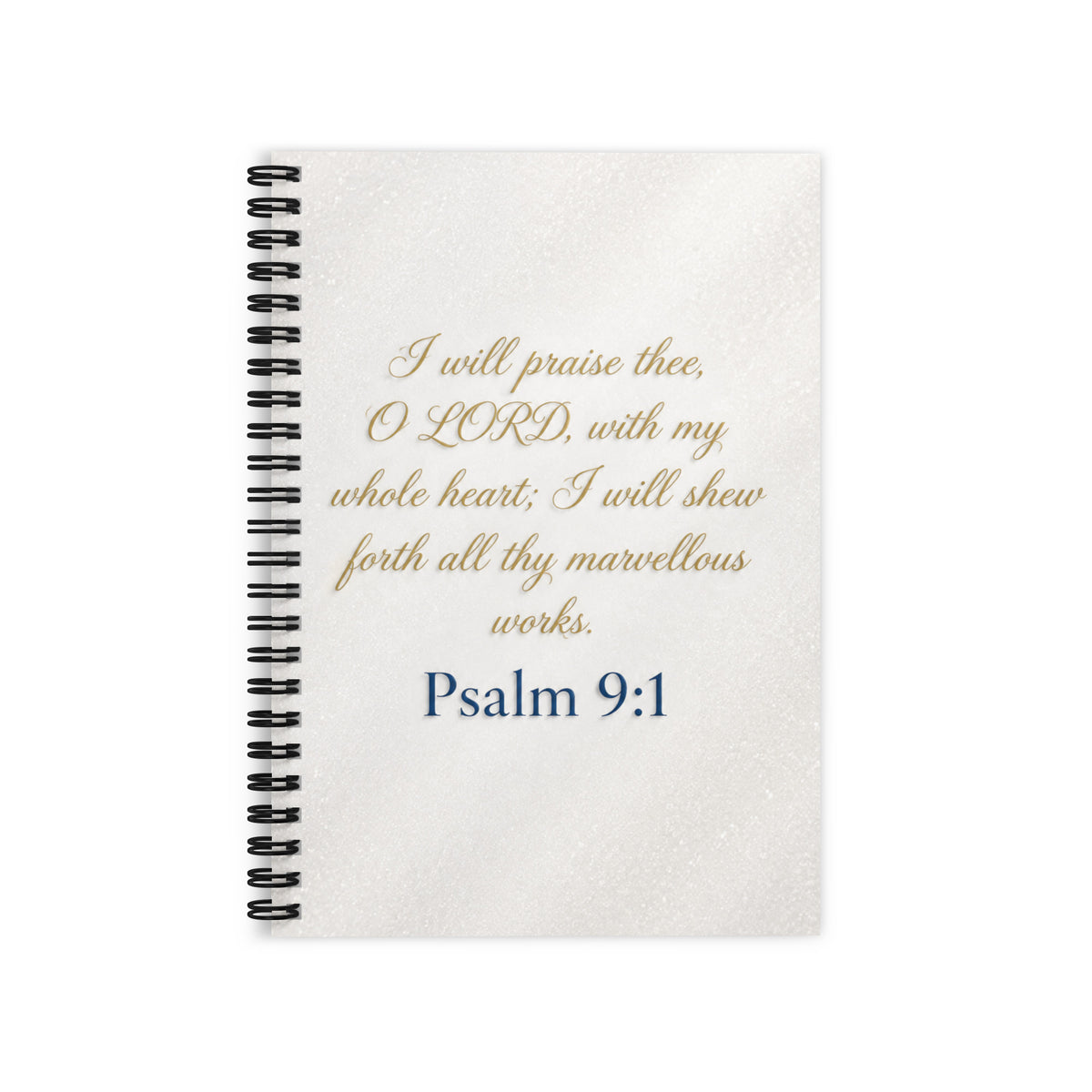 Psalm 9:1 Blank Journal