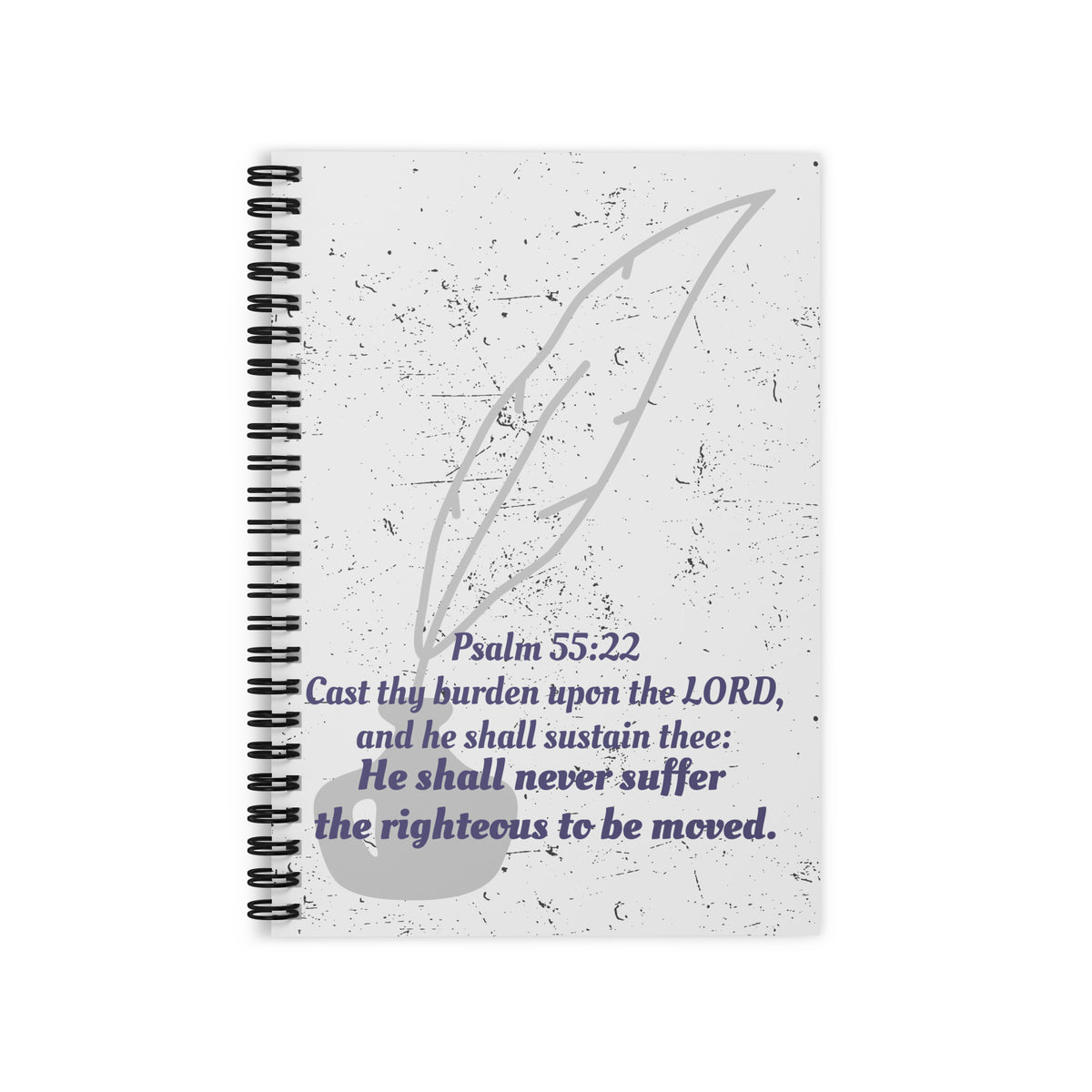 Psalm 55:22 Blank Journal