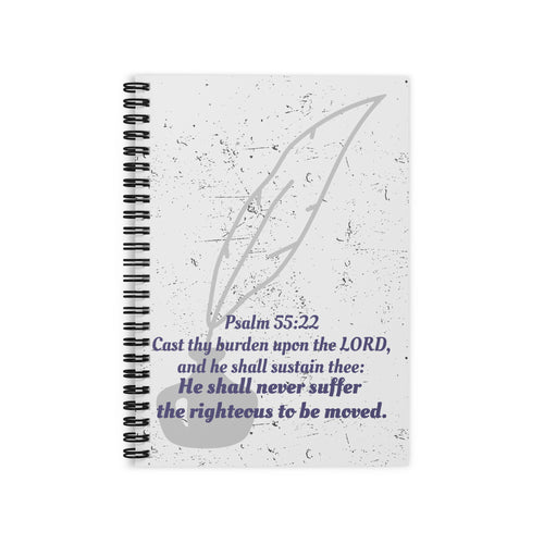 Psalm 55:22 Blank Journal